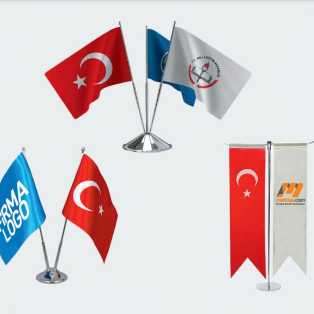 Masa Bayrağı Makam Bayrağı Antalya Tabela Totem Reklam Tabelacı