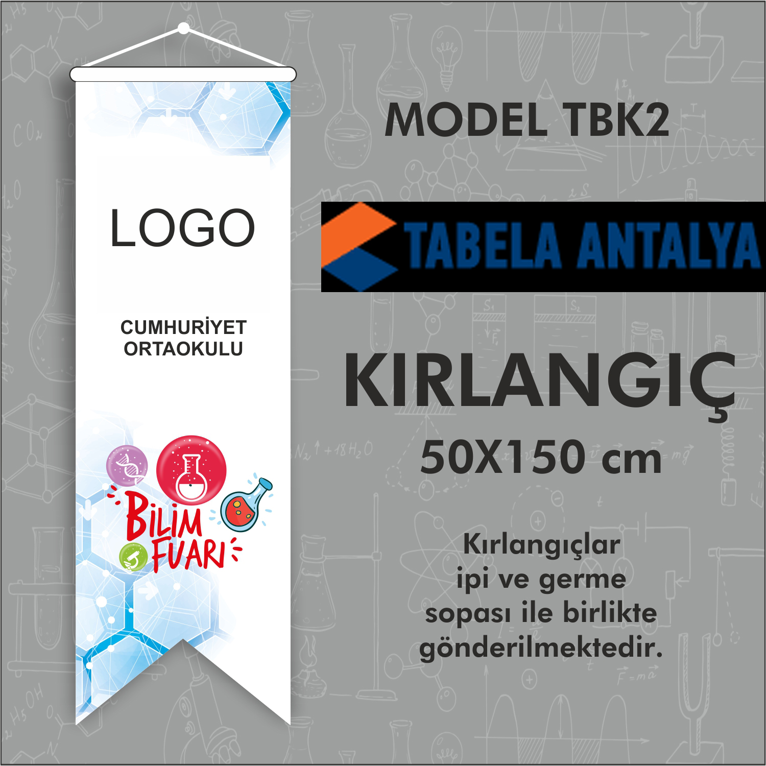 Kırlangıç Bayrak Antalya Tabela Totem Reklam Tabelacı