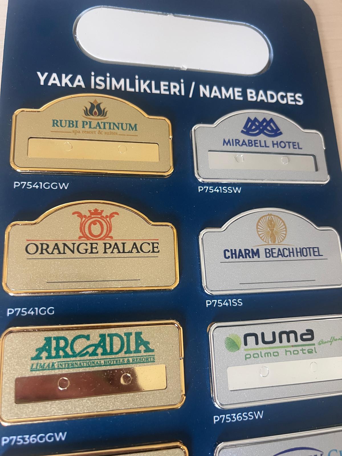 Yaka isimliği ve kartı